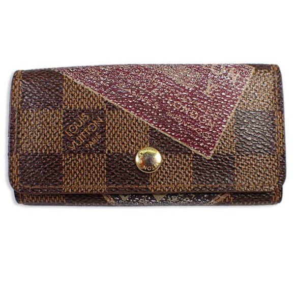Louis Vuitton Damier Label Collection Multicle N63082 4 Key Case - Picture 8 of 10